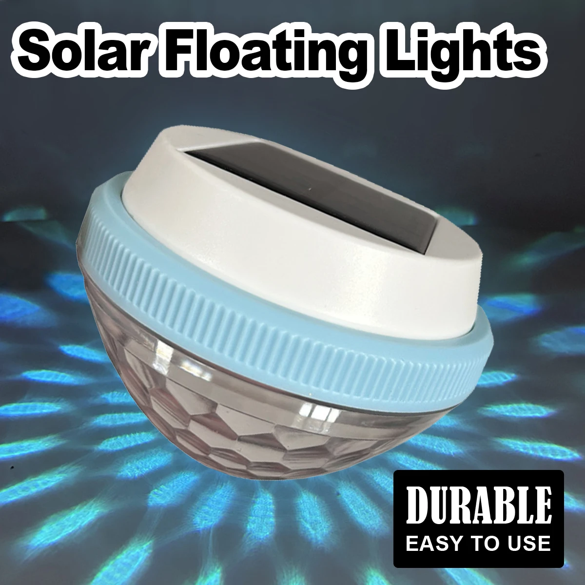 Solar Floating Pool Light Swimming Lights Lamps With Panel Outdoor Rechargeable Lamp Night Garden Decoration Waterproof Wall Led