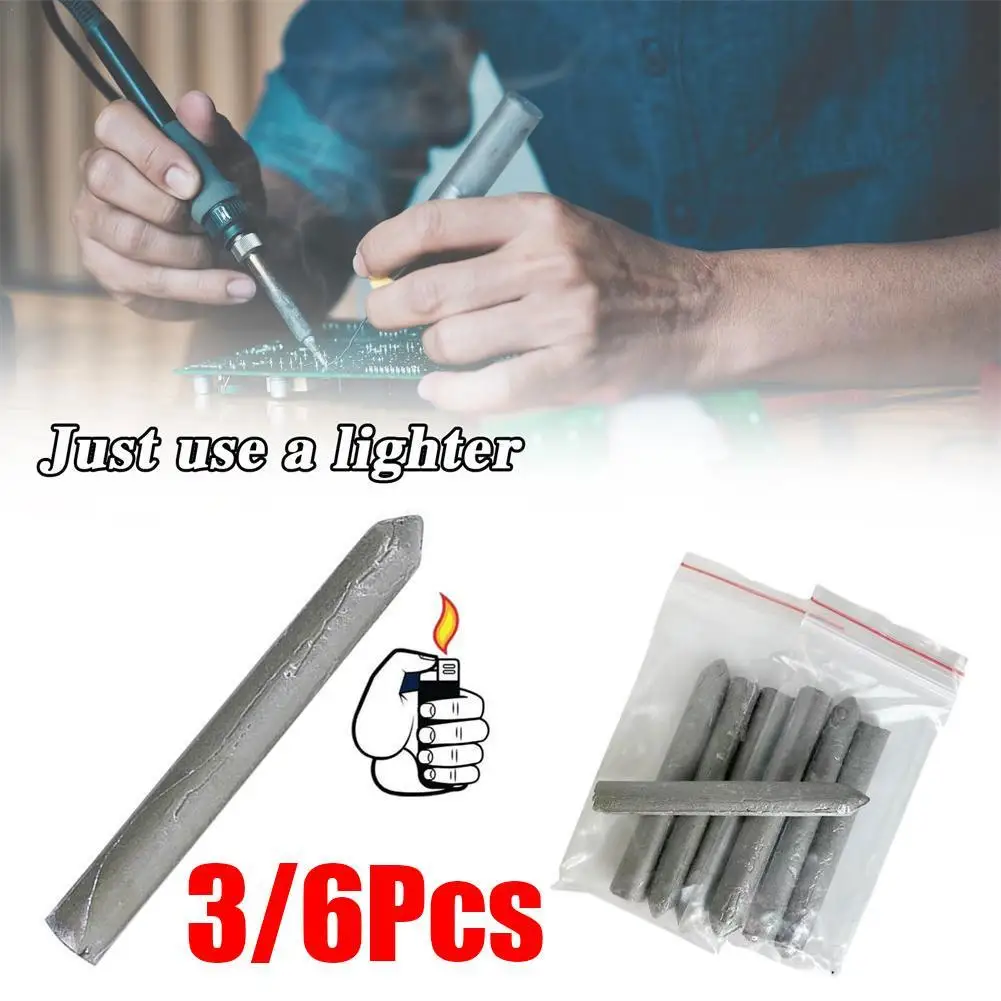 Easy Melt Welding Rods para Ferro de Cobre, Solda de Aço Inoxidável, Alumínio Reparação Buracos, Solda Rod Agen, Baixa Temperatura, 3 Pcs, 6Pcs