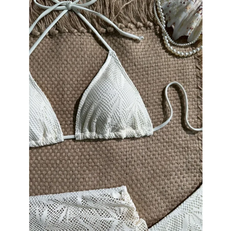 New 3Pcs Bikinis Set Female Swimsuit Women Three-Piece Swimwear For Beach Swim Wear Bathing Suits Brazilian Bikini Pool Bather
