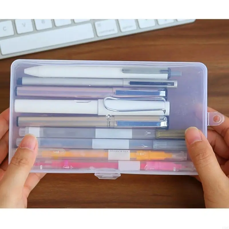 Y3NC Clear Sticker Storage Box Plastic Sorting Box Storage Container Display Box Assortment Box Sticker Storage Organizers