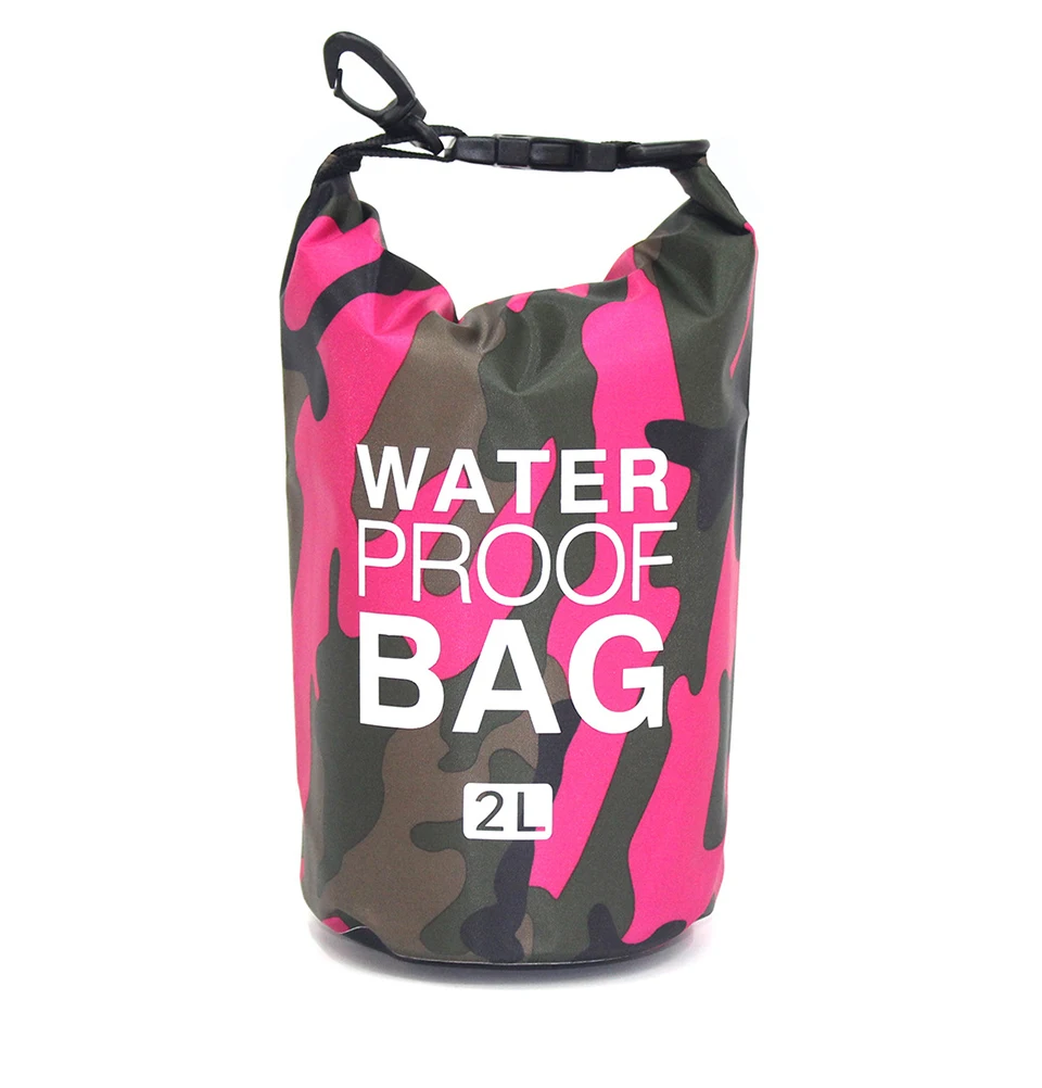 2/5/10/15/30L Outdoor Camouflage Wasserdichte Trockentaschen Tragbare Rafting Tauchen Trockentasche Sack PVC Schwimmtaschen für Flusstrekking – Detail 21