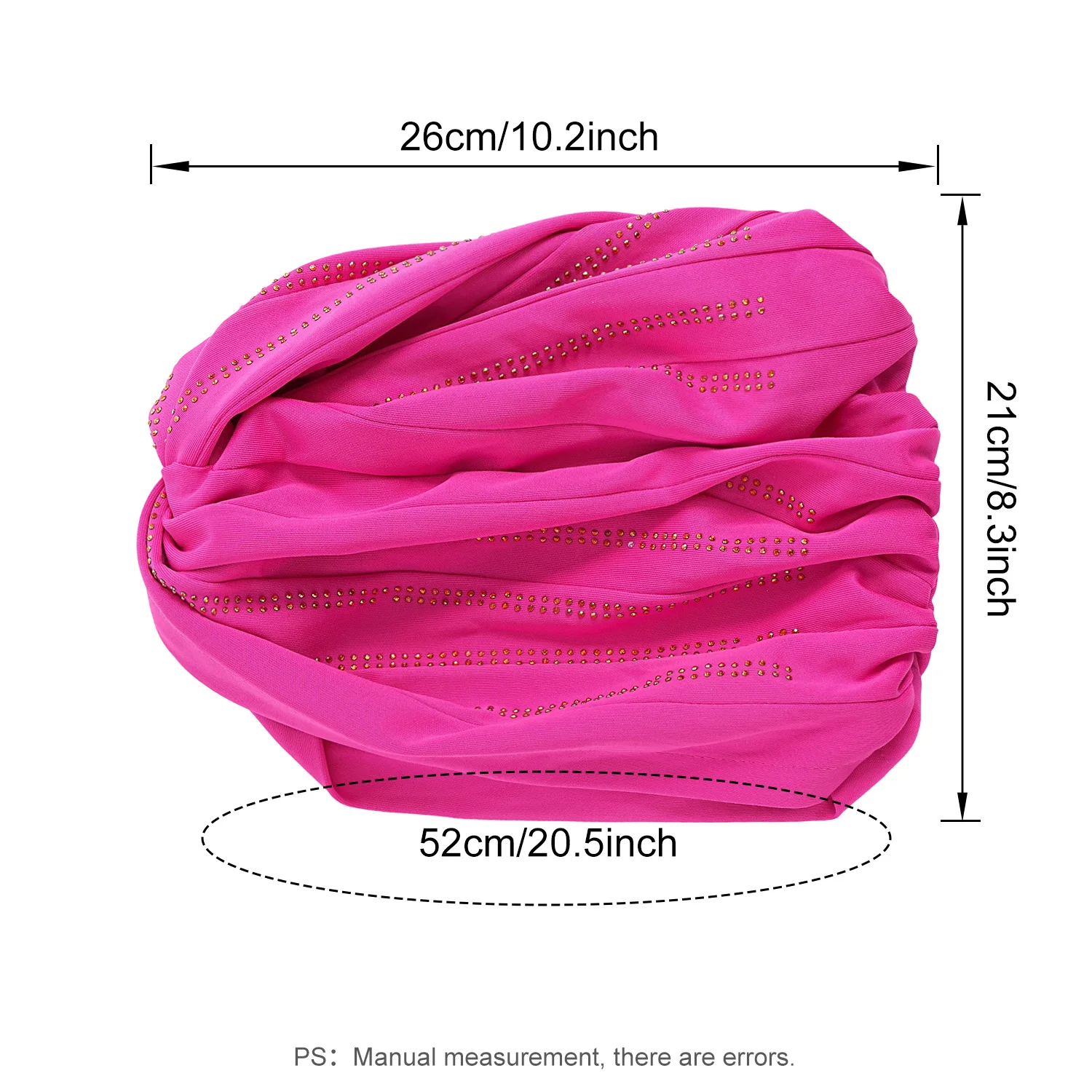2pcs Elegant Muslim Headscarf Hat Hijab Fashion African Women Knot Bonnet Party Glitter Headwear Indian Nigerian Diamonds Pleat