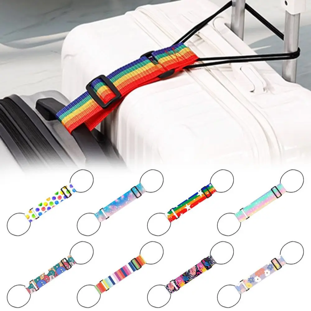 Colorful Luggage Elastic Strap Reusable Adjustable Luggage Connector Straps Travel Suitcase Fixed Strap Luggag Accessories