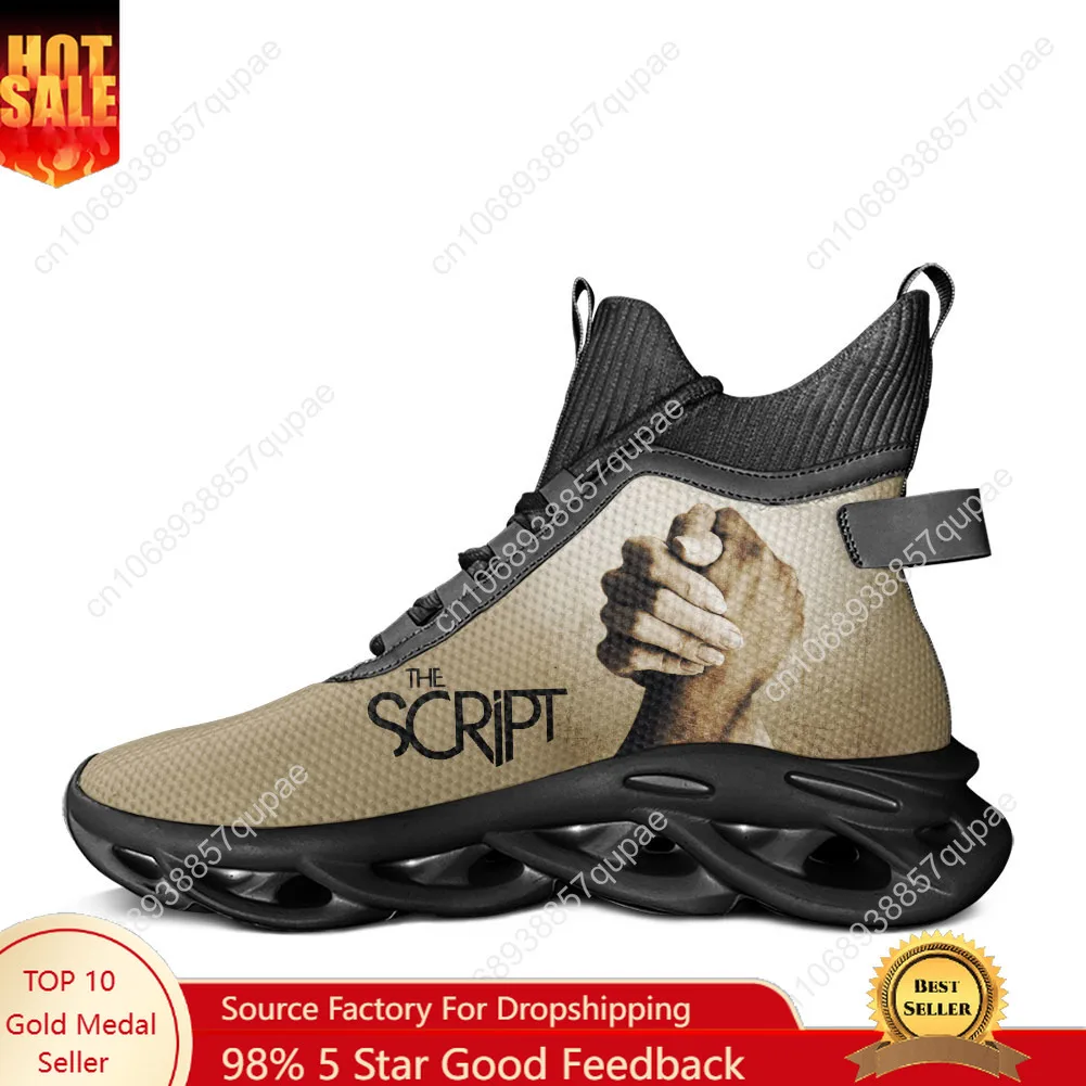 

The Script High Top Flats Sneakers Irish Rock Band Men Women Sports Running Shoes Sneaker Lace Up Mesh Footwear Custom Shoe