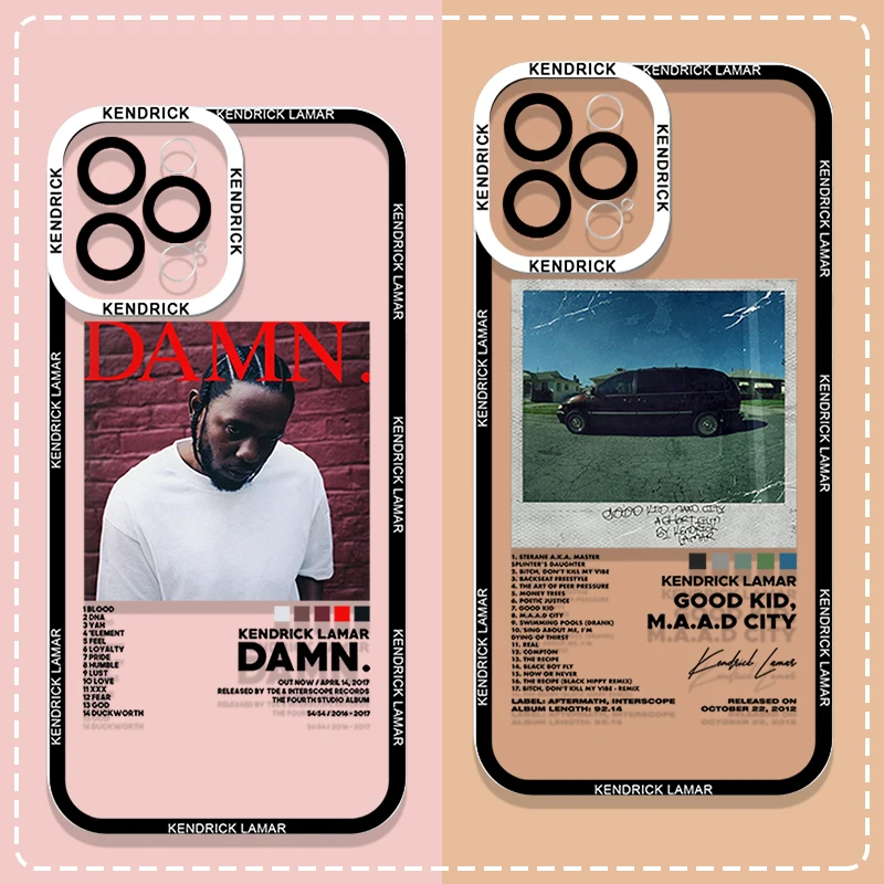 Kendrick Lamar Minimalist Poster Phone Case for Samsung Galaxy S25 S24 S23 S22 Plus S21 S20 FE Note 20 Ultra Covers Clear Fundas