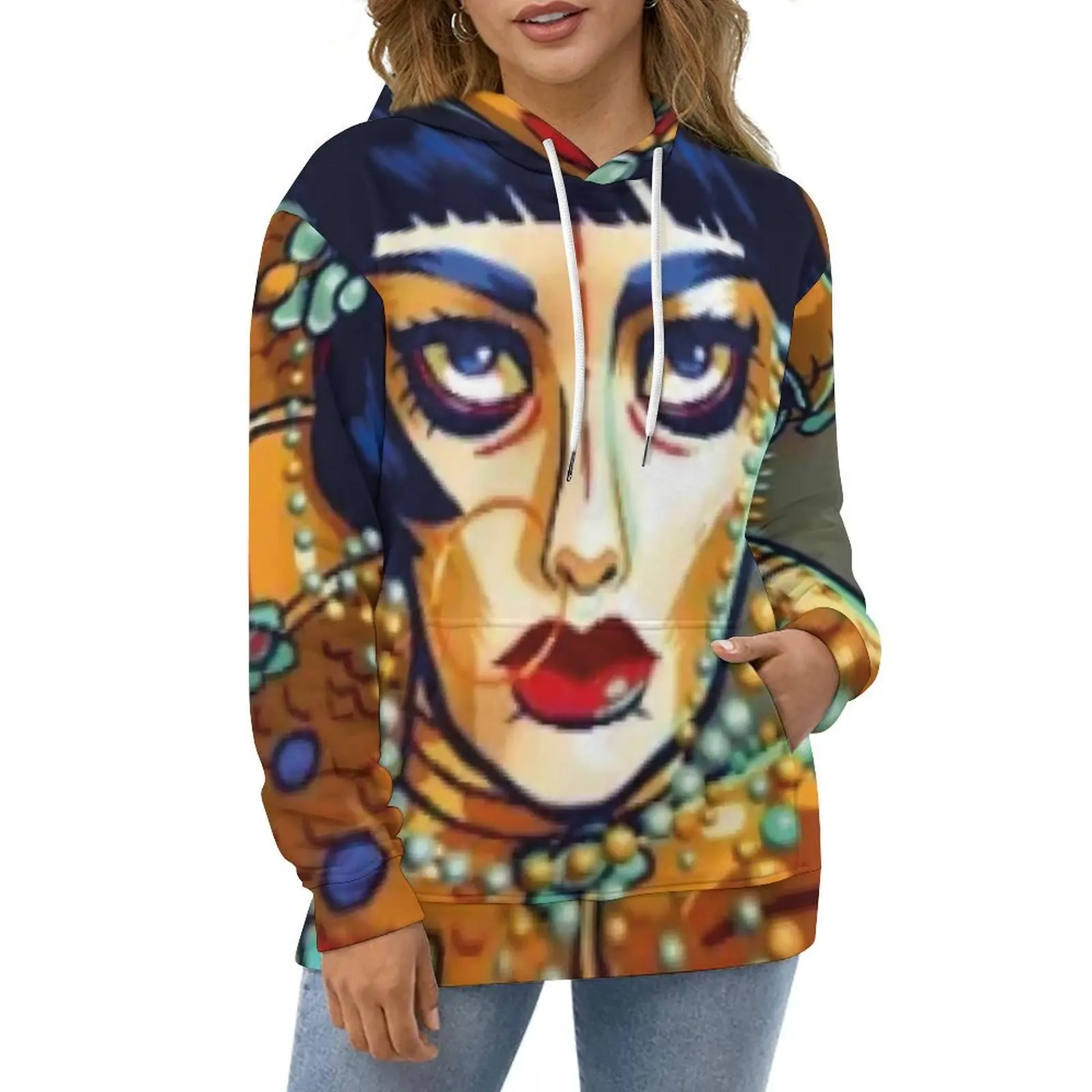 Jibaro Paint Casual Hoodies Love Death Robots Season 3 Y2k Hoodie Ladies Long Sleeve Street Fashion Loose Oversize Sweatshirts