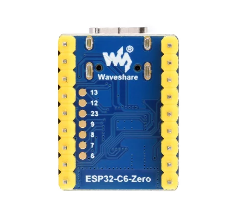 Плата разработки ESP32 C6 Zero поддерживает двухрежимную связь WiFi6 и Bluetooth 5. и имеет встроенную памятью 4 МБ.