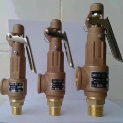 Brass safety valve with handle for pressure tank spring type Temperature & Pressure Relief safty valves for boiler