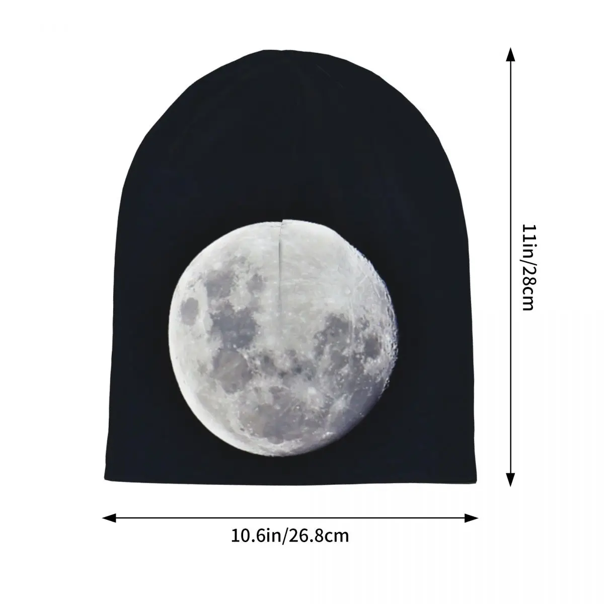 Our Full Moon Warm Knitted Cap Fashion Bonnet Hat Autumn Winter Outdoor Beanies Hats for Unisex Adult