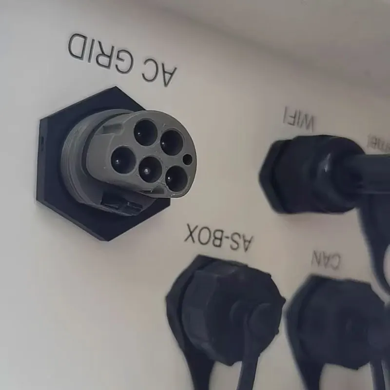 موصل خارجي للتيار المتردد Solis/Sungrow لمحطة صندوق توصيل العاكس المتصل بالشبكة الكهروضوئية ثلاثية الطور