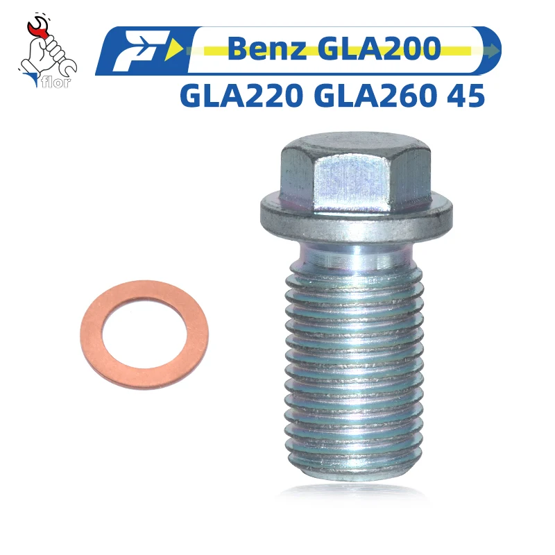 For Benz GLA200 GLA220 GLA260 45 Engine Oil Pan Drain Screw And Gasket Bolt