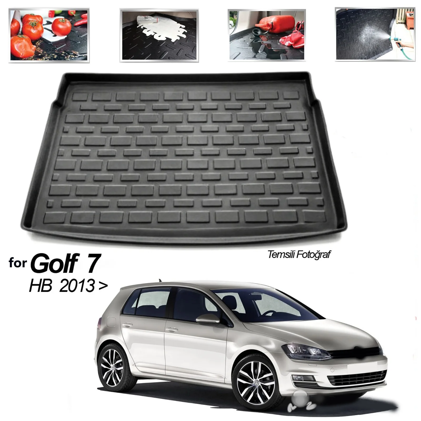 For VW Golf 7 luggage pool car accessory car rug 2013 model and post compatible