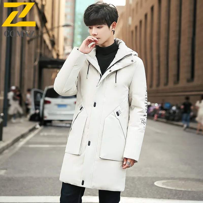 COMXZ Mens Padded Jacket Trendy Slim Travel Windproof Design Daily Street Cotton Padded Jacket Ski High Quality Winter Padding