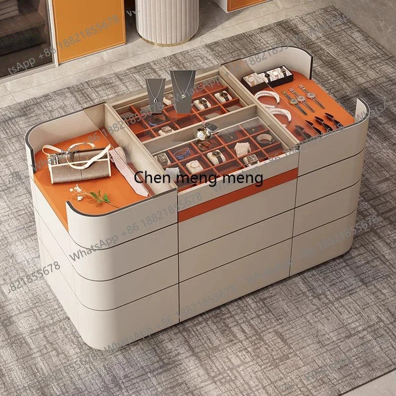 

Italian light luxury cloakroom mid-island cabinet, bedroom locker