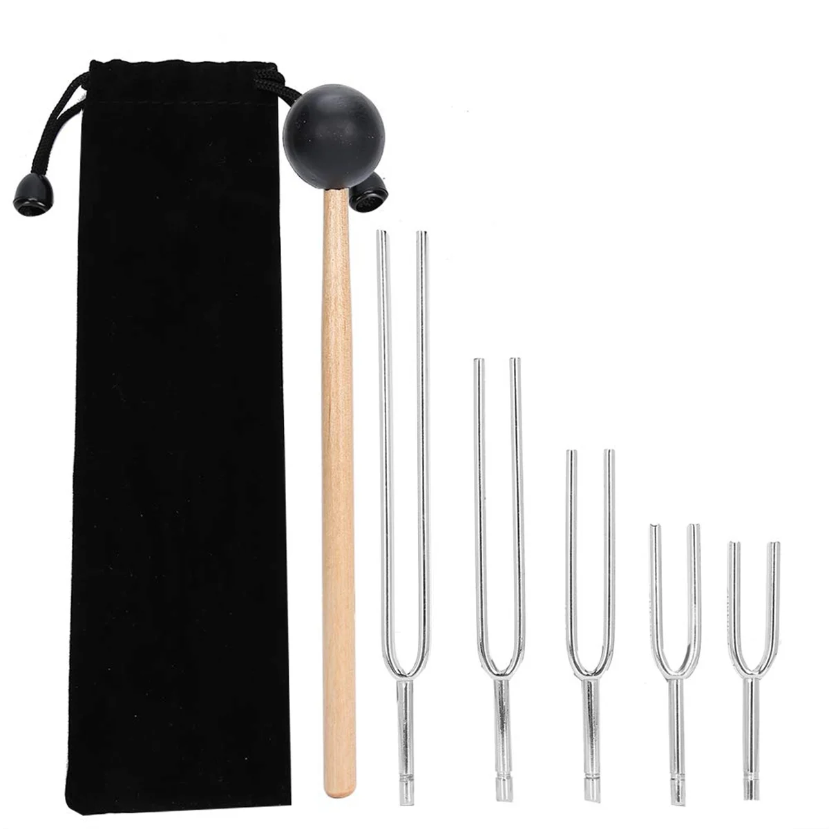 128HZ 256HZ 512HZ 1024HZ 2048HZ Aluminum Alloy Tuning Fork Sound Healing Tool Set Tuning Fork Sound Healing Tool Set-ABJQ