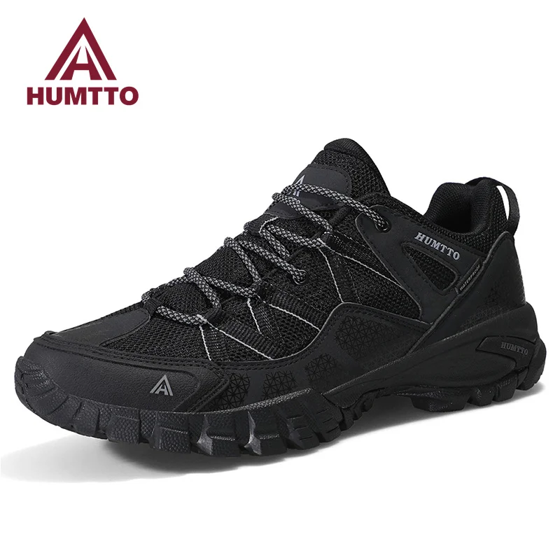 HUMTTO Schuhe für Männer 2022 Atmungsaktive Winter Schwarz Casual Arbeit Sneakers Mens Fashion Sport Wohnungen Luxus Designer Mann Trainer