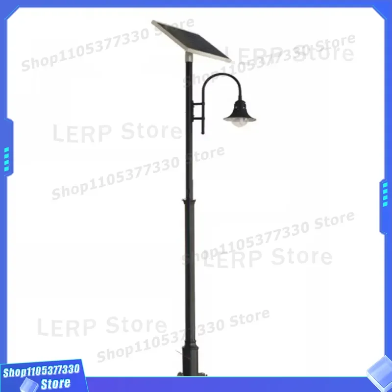 Outdoor Solar Wall Light 9W 20W IP65 Waterproof Garden Lamp Bridgelux LED 12V 36AH Battery Western Style Fence Lighting