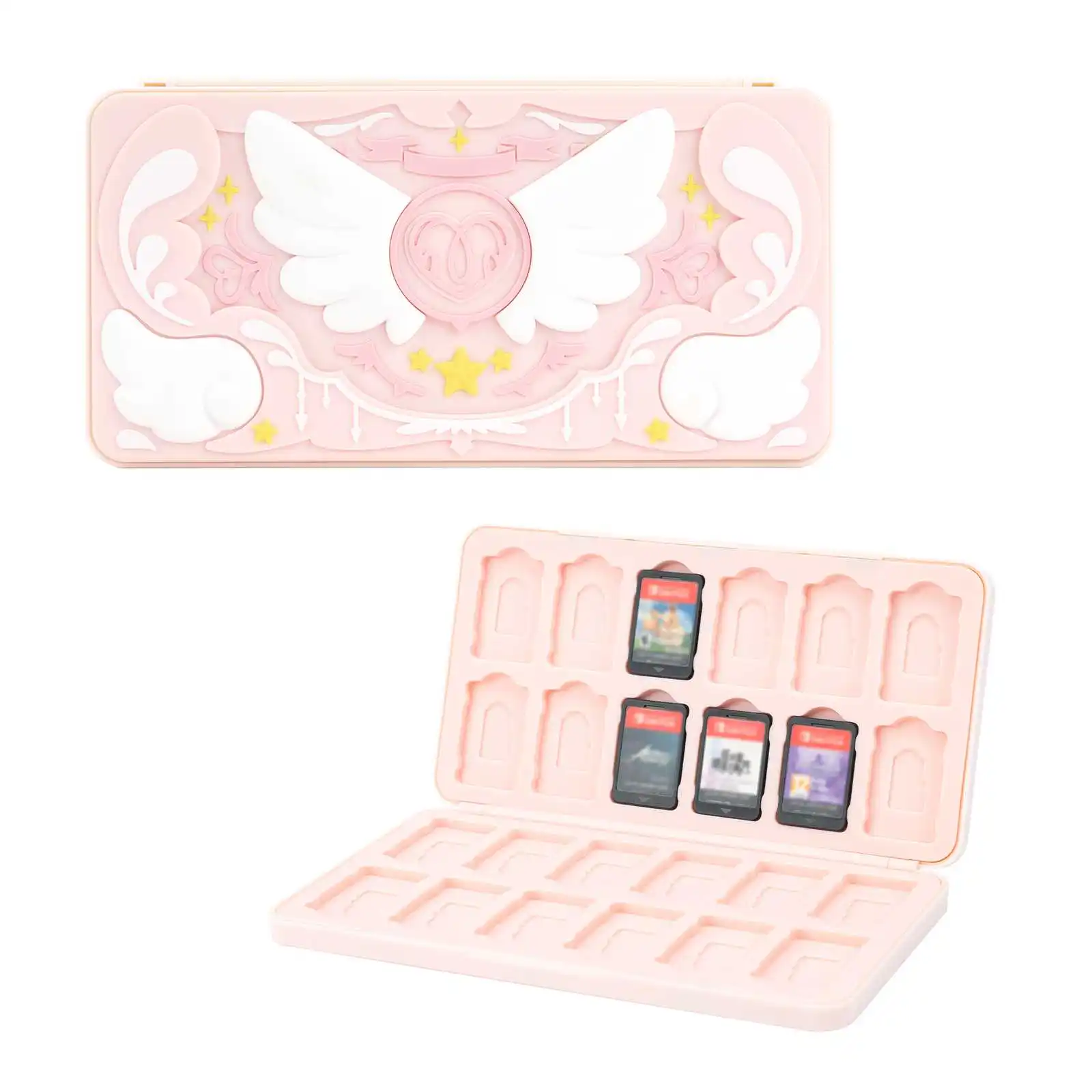 Geekshare Star Wing Serie Roze Beschermhoes Opbergtas Draagtas Grote Muismat Voor Nintendo Switch Oled Joy Con Cadeau