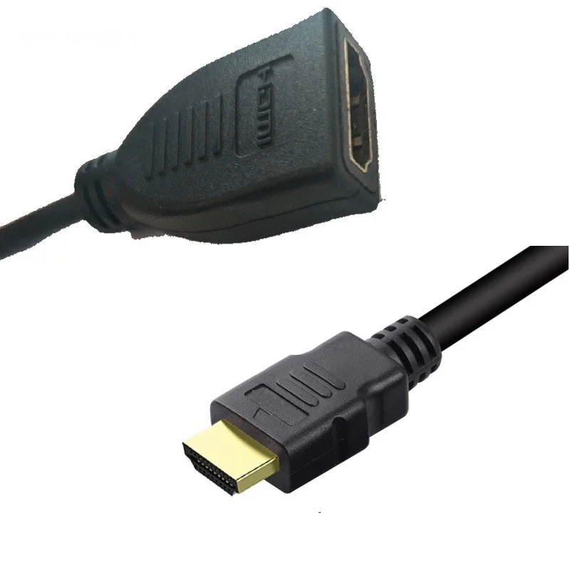 Przedłużacz kompatybilny z HDMI męski na żeński 1M/2M/3M 3D 1.4v długi kabel do LCD hdtv laptopa PS3 projektor