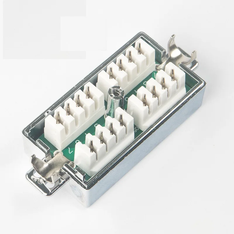1 قطعة/2 قطعة FGB RJ45 Cat6 صندوق وصلات ، مضمنة Punchdown كرون مقرنة النجار لكابلات شبكة إيثرنت Cat6/Cat5E/Cat5