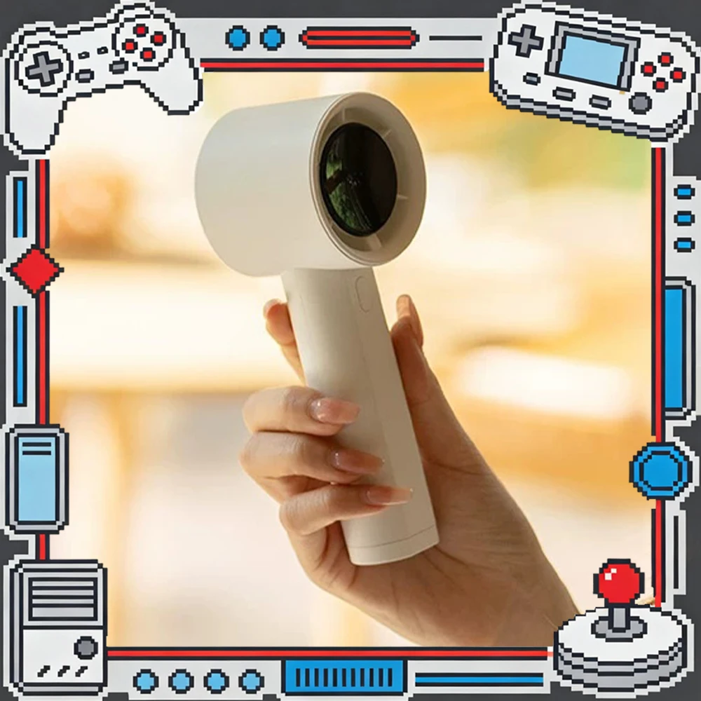 TEPSHINE L300 Handheld Fan High Rotation Speed And Large Air Volume Handheld Small Fan LED Digital Display Electric Quantity