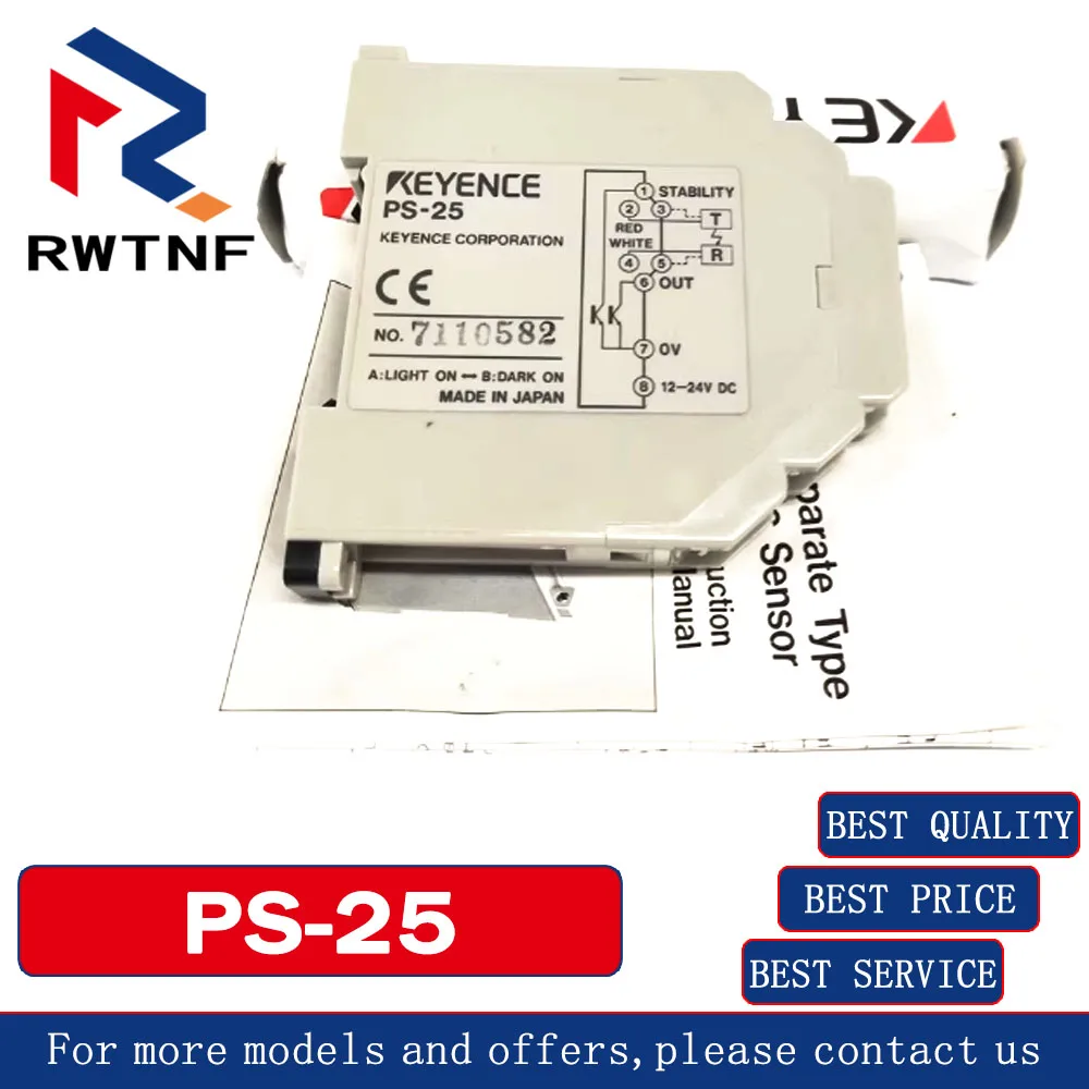 เซ็นเซอร์ตรวจจับแสงแบบขยายภาพขนาดเล็กพิเศษ PS-25 KEYENCE ของแท้ใหม่เอี่ยม 100% ของแท้จากโรงงาน มีสินค้าในคลัง