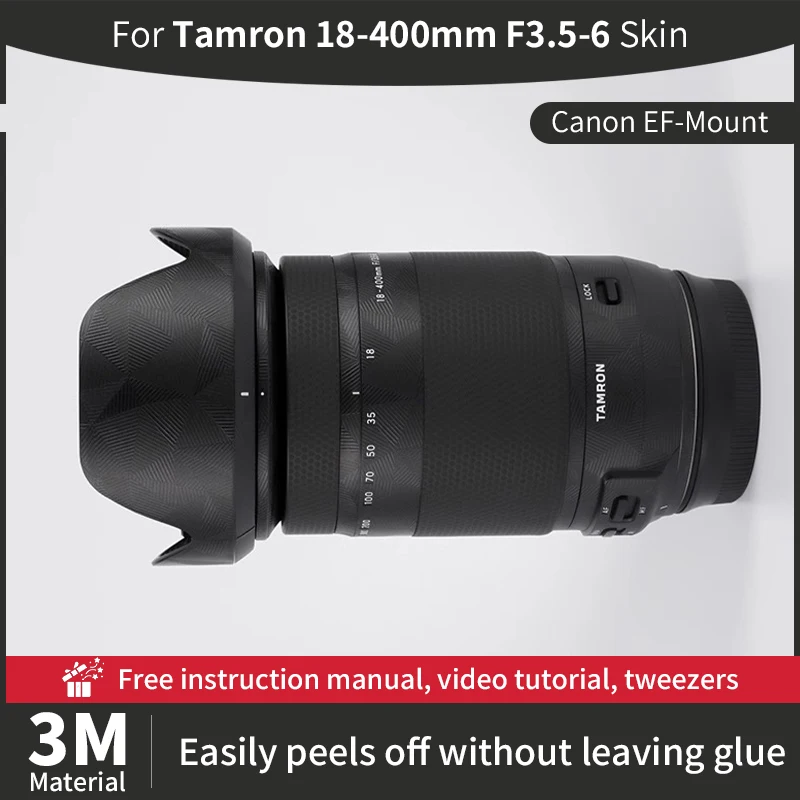 

For Tamron 18 400mm Canon Skin Tamron 18-400mm F3.5-6 Camera Lens Skin Anti-scratch Camera Lens Sticker protective film