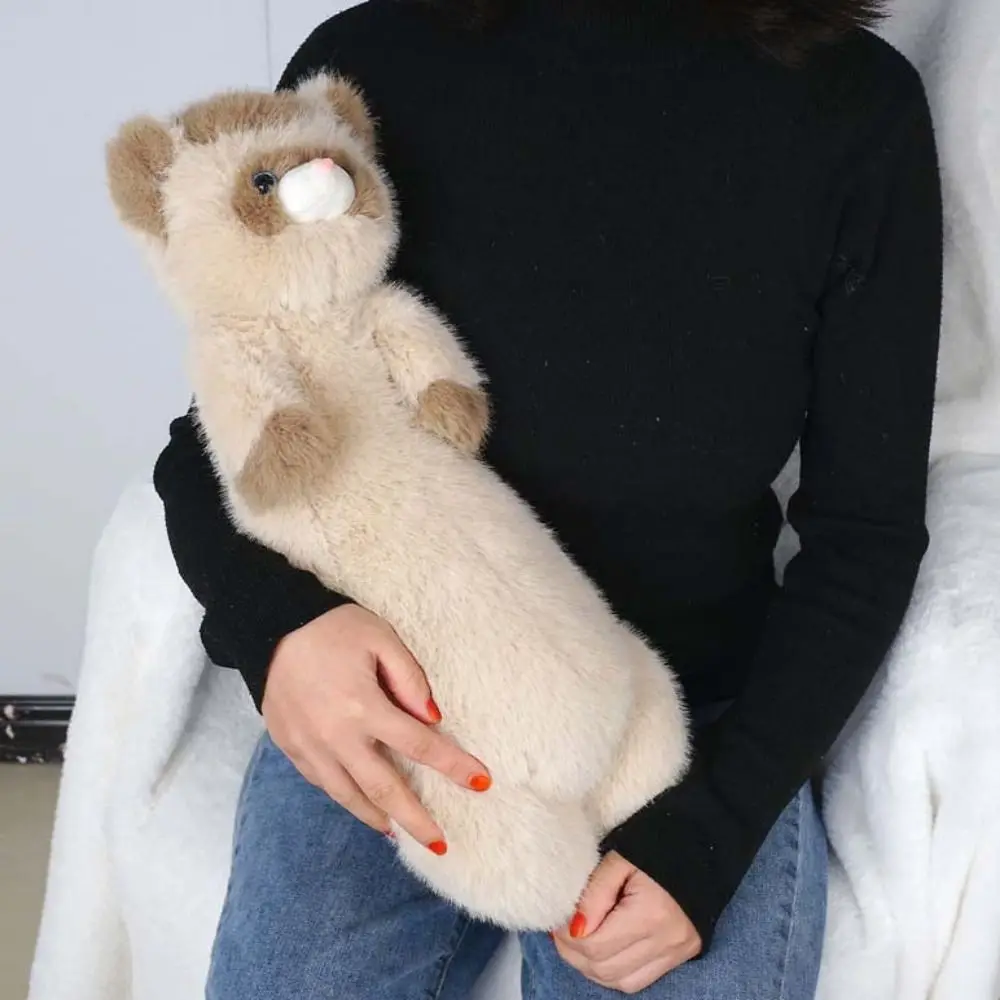 

Creative Gifts Stuffed Animal Ferrets Long Cute Sofa Cushion Stuffed Ferret 52CM Kawaii Brown Mink