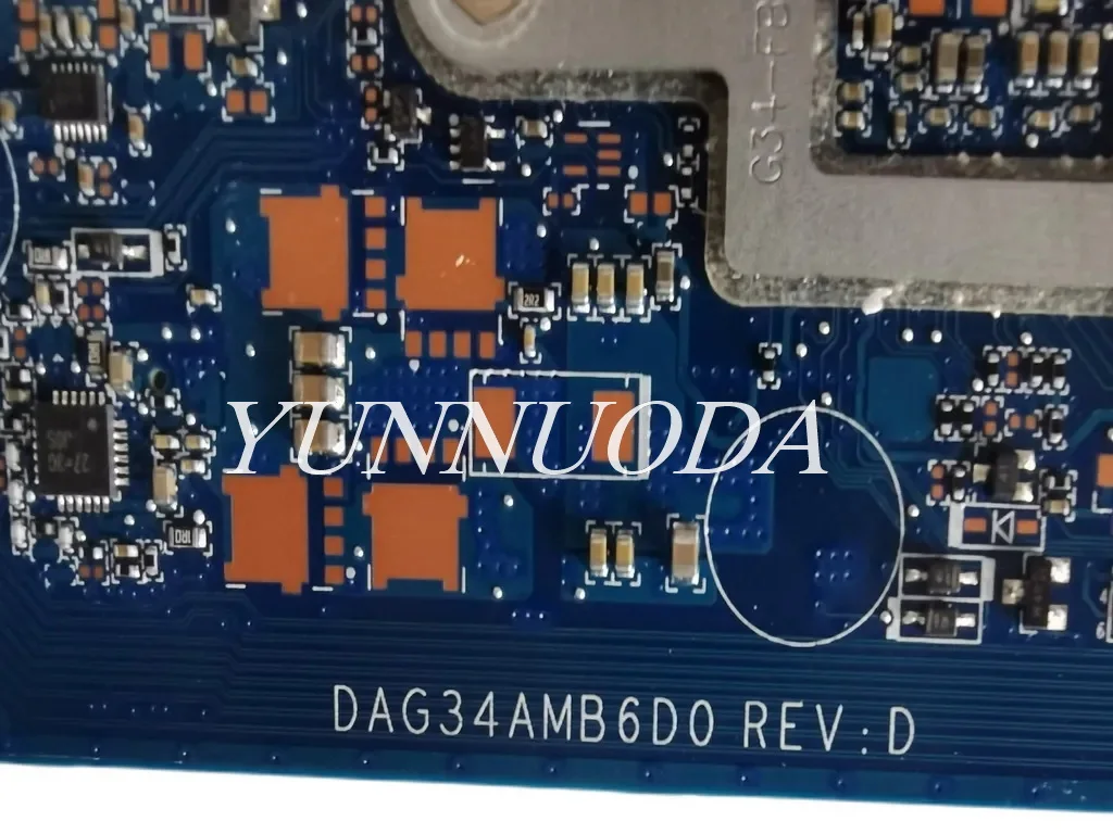 DAG34AMB6D0 For HP 15-AU 15-AW TPN-Q172 Laptop Motherboard  With I3-7100U I5-7200U I7-7500U CPU 100% tested