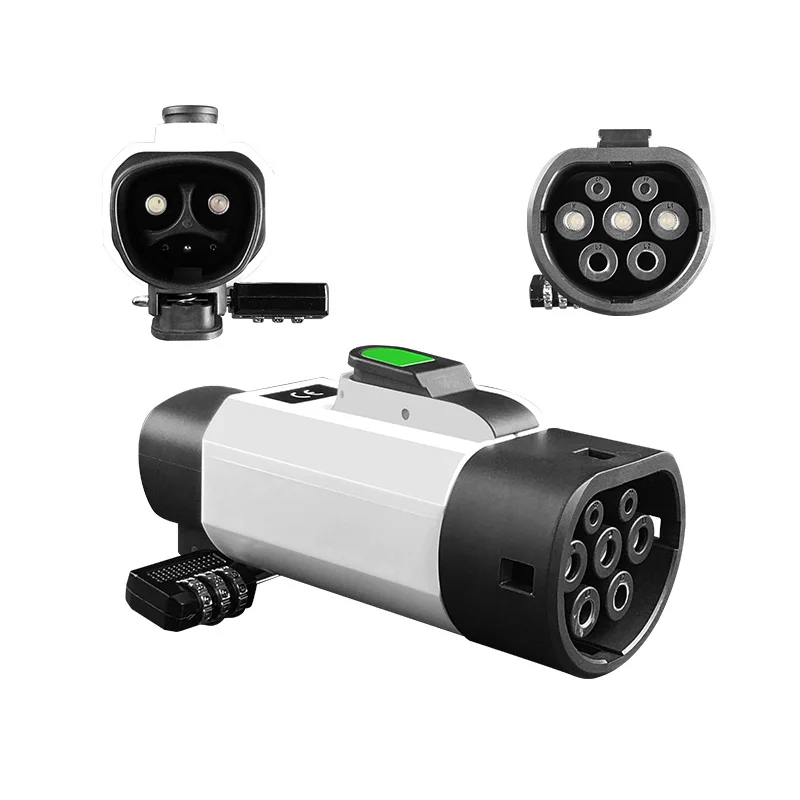 Qiaoyi Type2 Inlet 7KW 32A EV Charger Adapter for European Cars with New Condition Pile Charging Black 1 Year Warranty