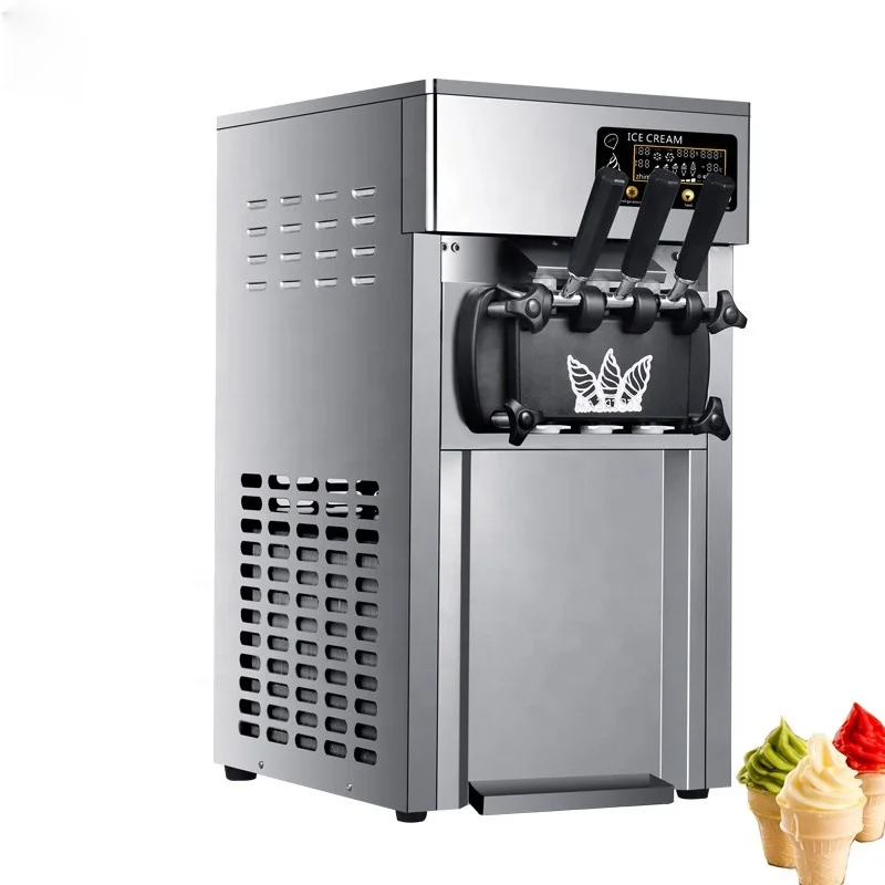 

Smart Operation Digital Display 3 Flavors Italian Gelato Ice Cream Machine for Business