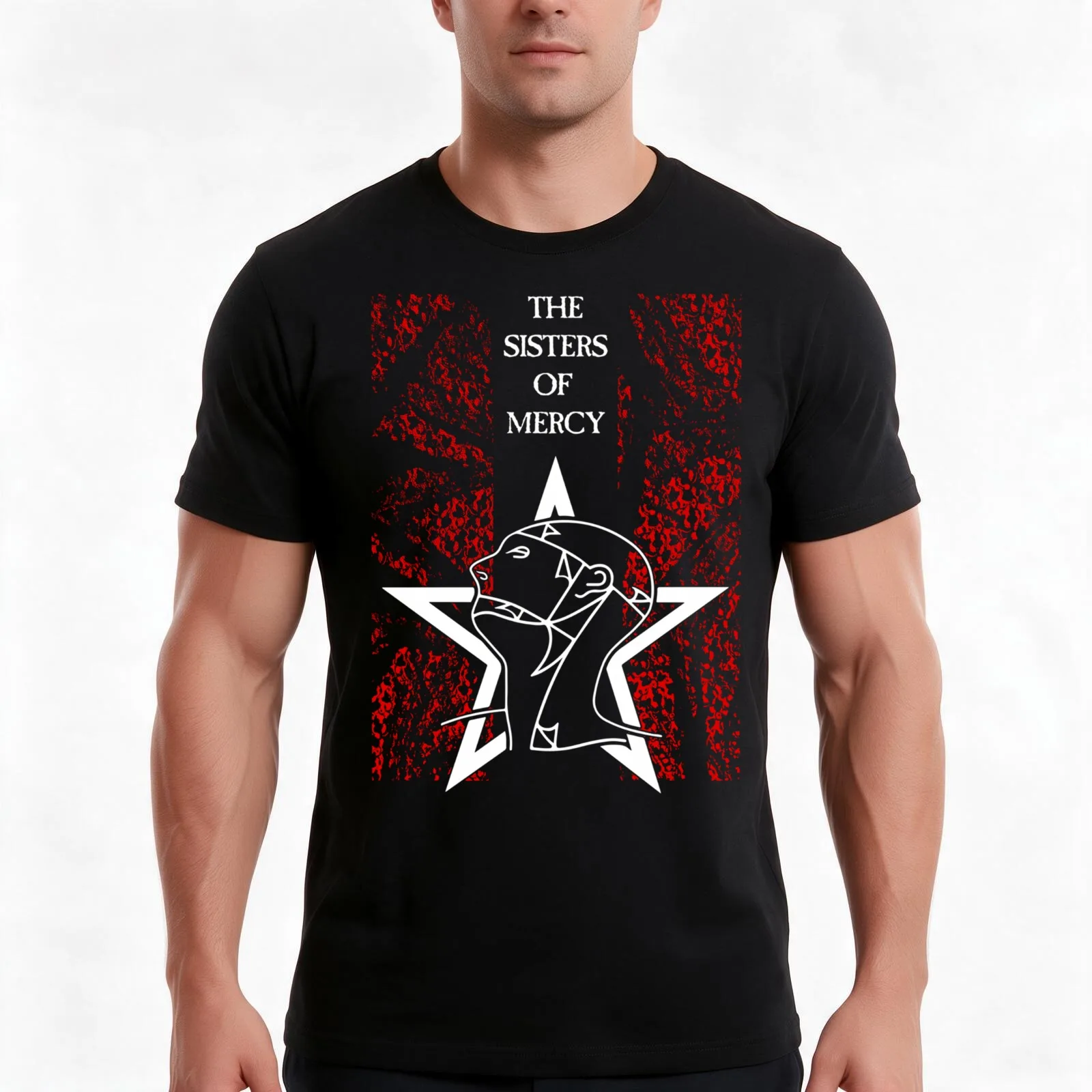 Retro Punk Rock Band The Sisters of Mercy Gift For Men Women T-Shirt, Summer Casual Cotton Tee, Oversized Streetwear Tops