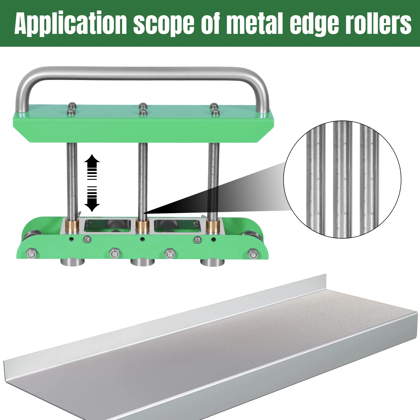 

Metal Roofing Bending Tool Aluminum Alloy Handle 3 Station Sheet Metal Bender for Information Kiosks for Steel Aluminum Copper