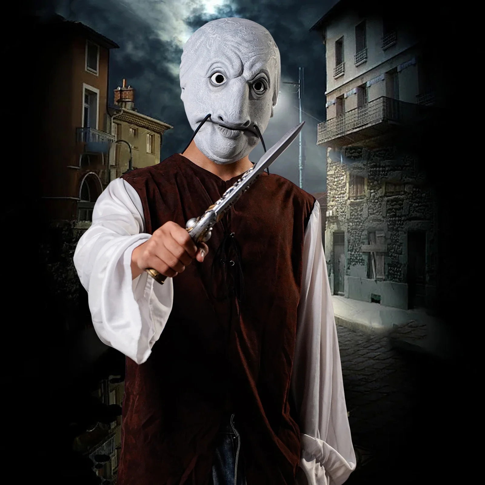 2025halloween1pc نتوء (غطاء) دي مونستر دي بويسون رياليست قناع أند لاتكس رياليست ، adapté صب الهالوين ، ألعاب دي رول ، المهرجانات