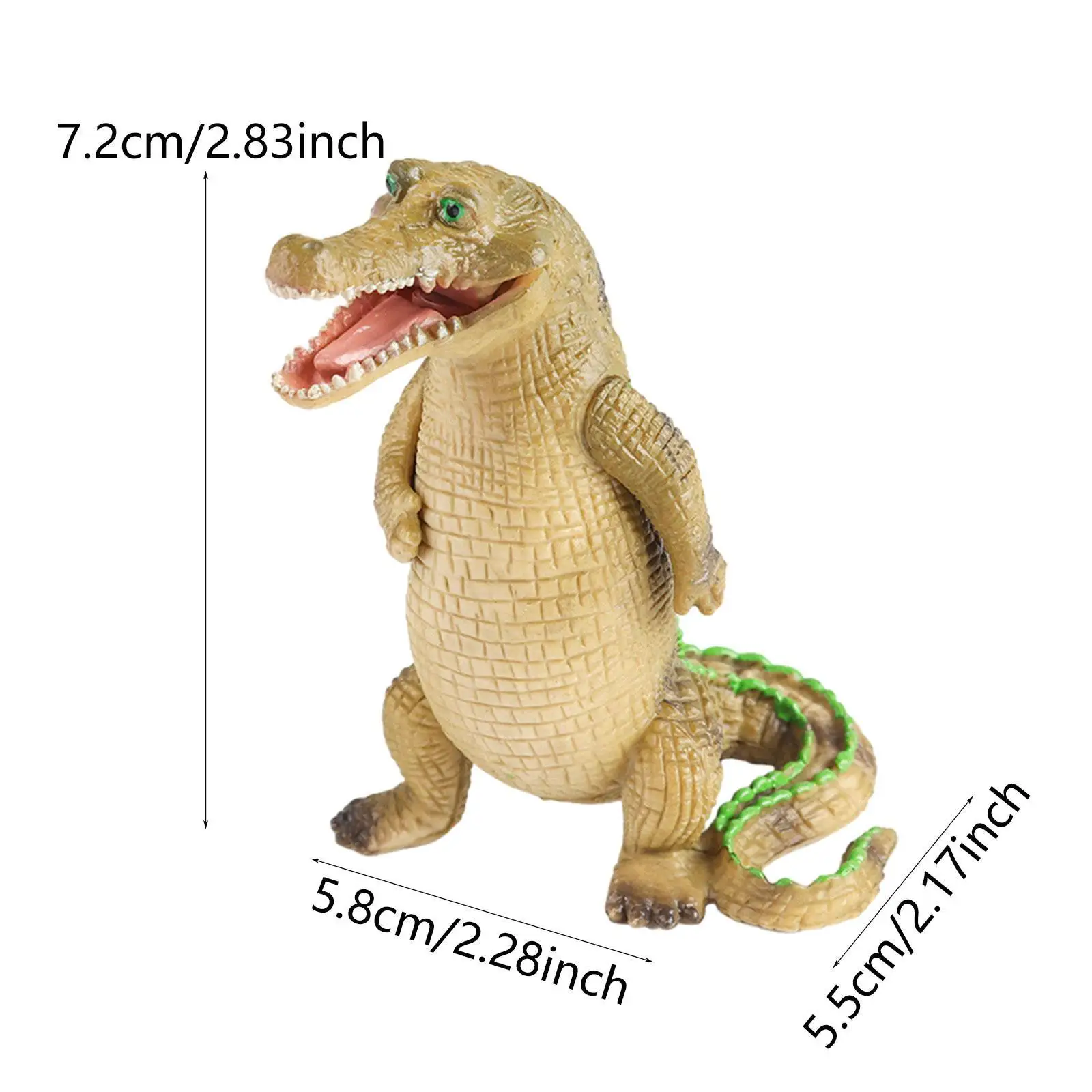 Figurine de Crocodile de Simulation, jouet sur pied, faune, Jungle, pour enfants, cadeaux du nouvel an, cadeaux de fête pour filles