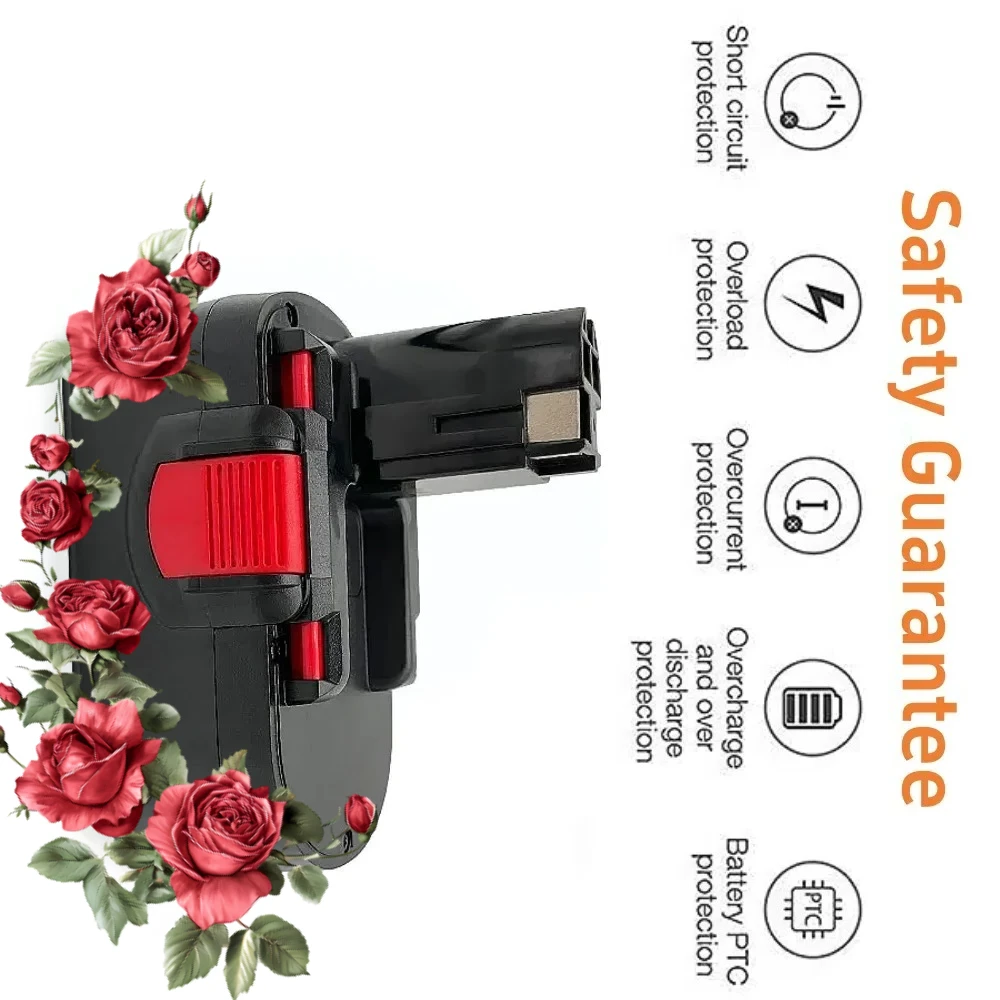 

For Bosch 18V 4.8Ah/6.8Ah/9.8Ah Ni-MH Rechargeable Battery Remplacement Bosch BAT025 BAT026 BAT160 PSR180 VE-2 GSR18