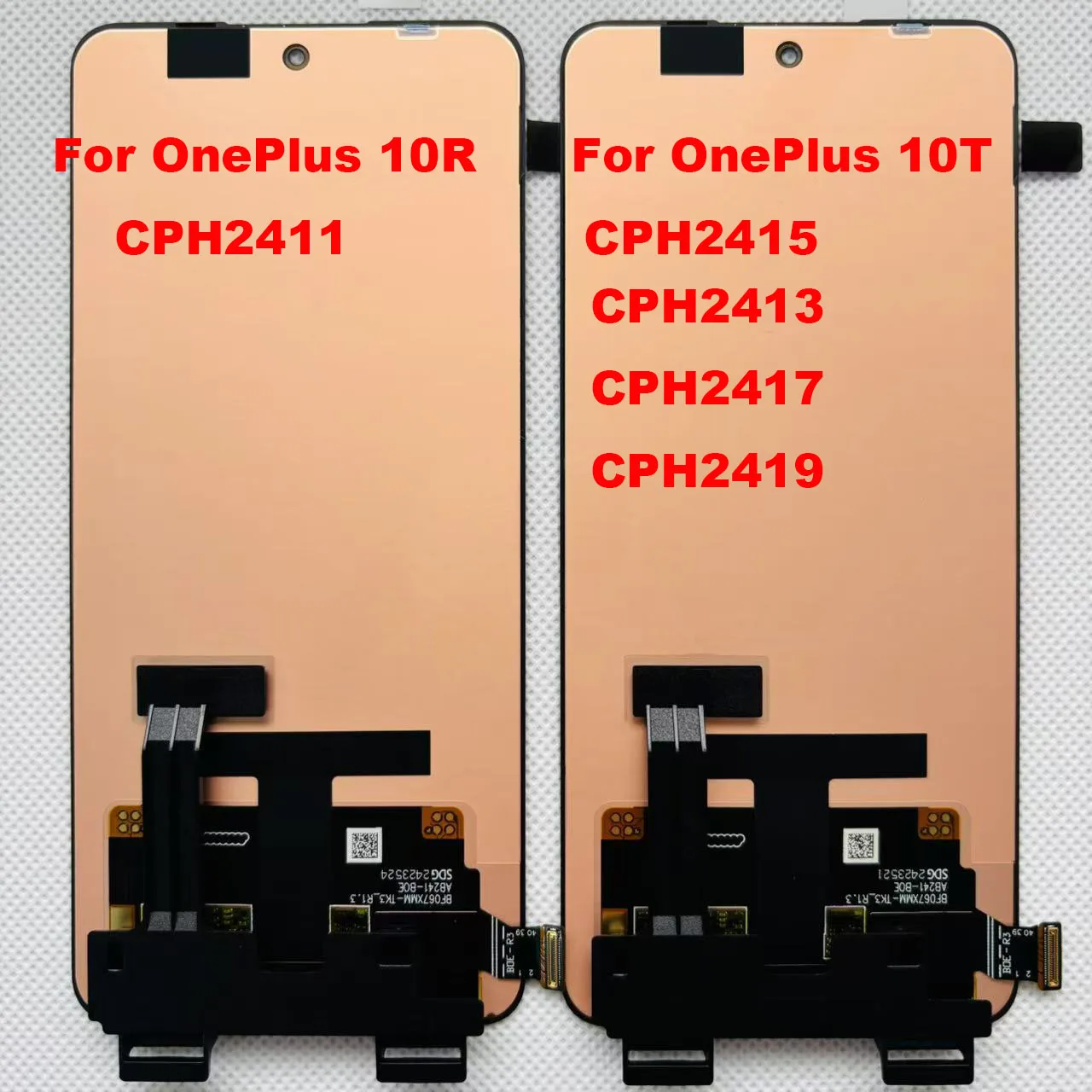 

Original Amoled 6.7" For OnePlus 10R 10T 1+10T 1+10R LCD Screen Display+Touch Panel Digitizer For OnePlus Ace /Ace Pro Frame