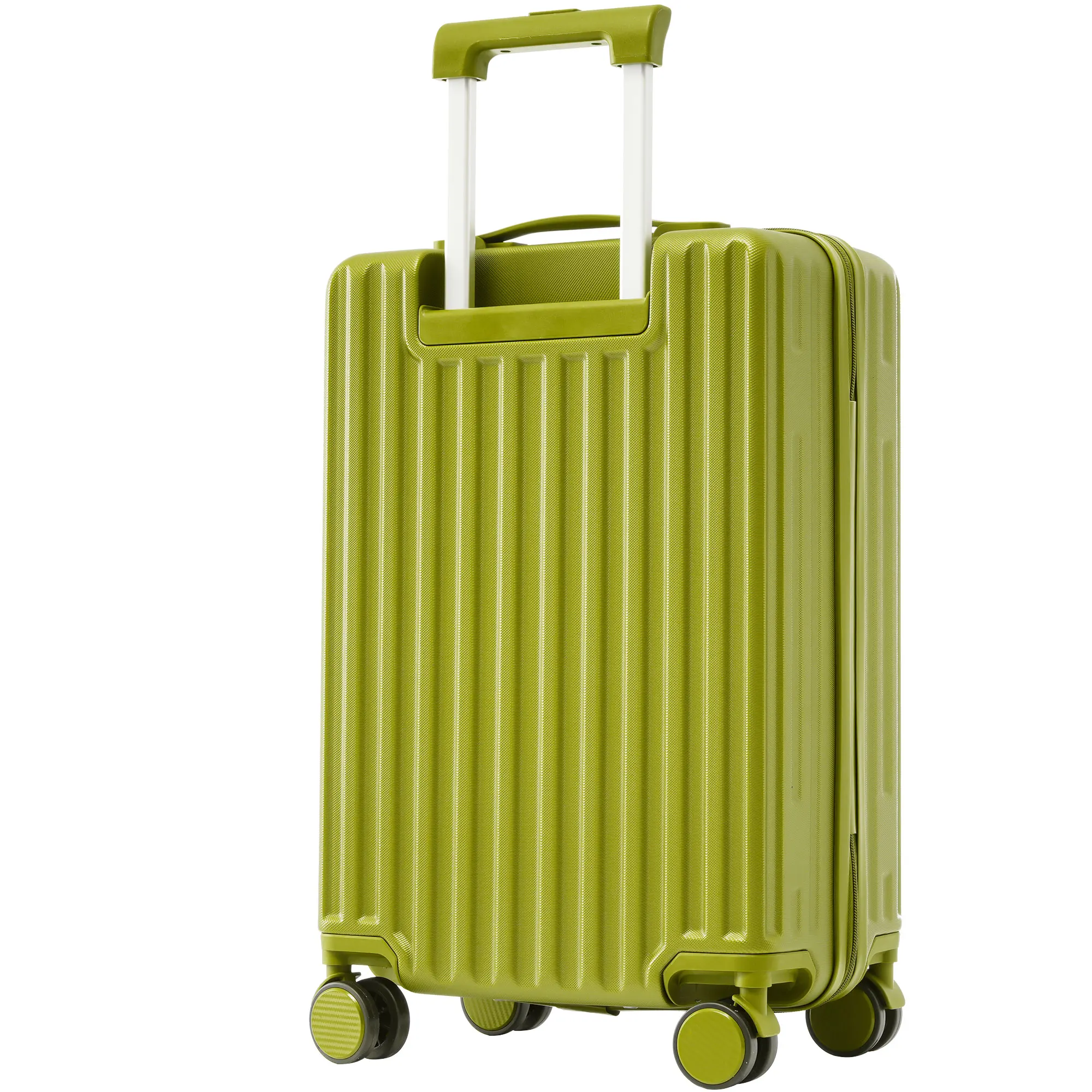 4 Rolls ABS Material TSA Custom Lock 55*36*21 Green suitcase hand luggage Hard Shell Suitcase