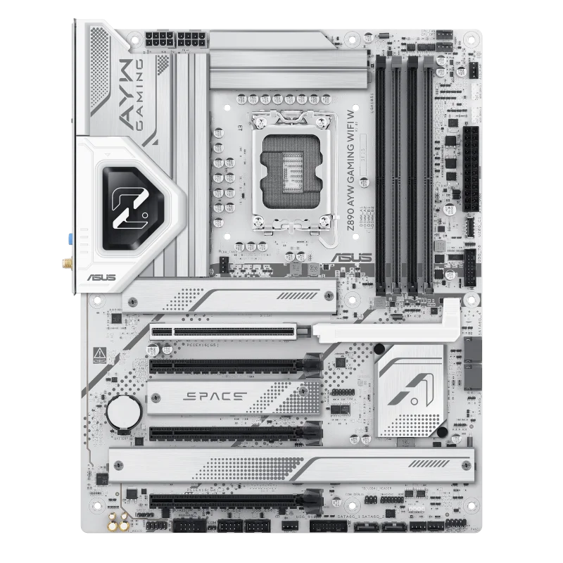 

Материнская плата ASUS Z890 AYW Gaming WiFi W ATX Z890, готова к работе с процессорами Intel Core Ultra Series 2, 4 слота DIMM, до 192 ГБ DDR5, PCIE 5.0 DDR5 S