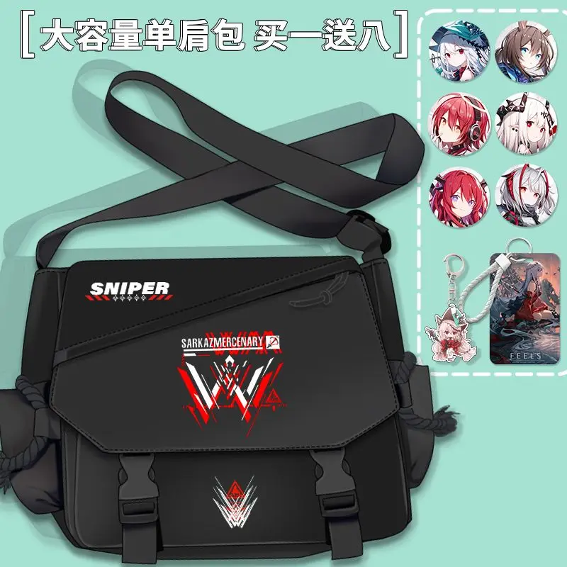 Anime Arknights Women Canvas Messenger Bag Youth Ladies Fashion Shoulder Bag Student Large Capacity Female Crossbody Bags