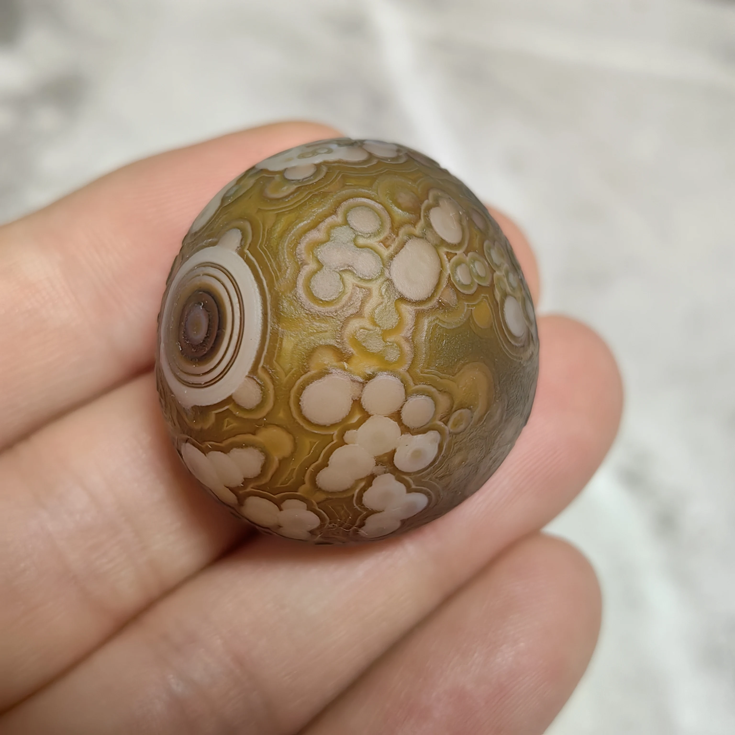 Pure Natural Gobi Eye Agate Rough Palm Stones Good Luck Spiritual Meditation Reiki Healing Meditation Talisman Home Decor