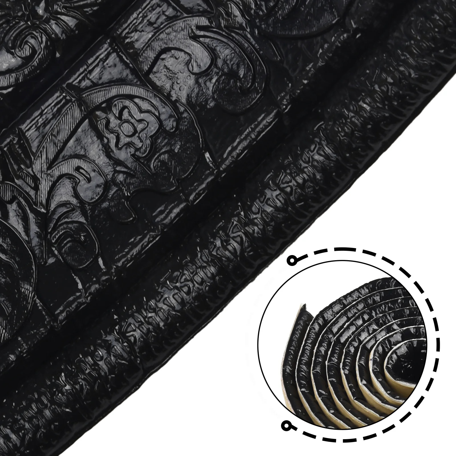 Brand New Wall Sticker Waist Line Replacement Skirting Line Soft Strong Adhesion Wall Edging Strip Waterproof 3D