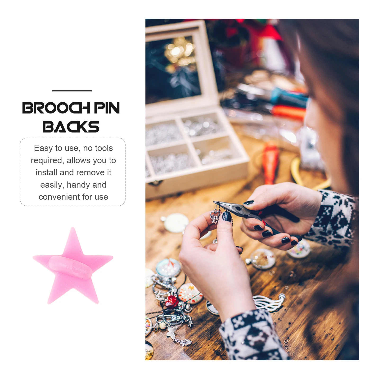 

100pcs Butterfly Hat Badge Locking Pin Backs Enamel Pin Locks Clutch Backs for Tie Tacks Lapel Pins Jewelry Making DIY Crafts