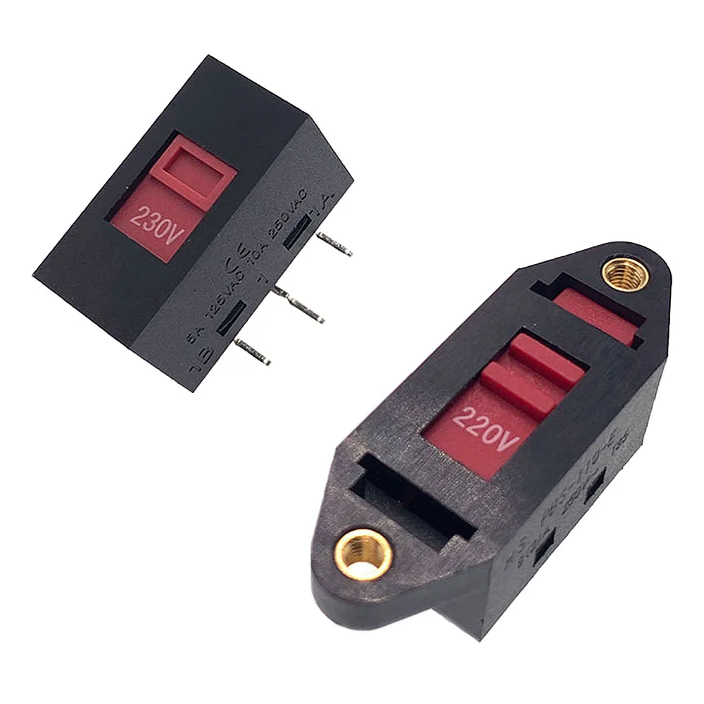 

10PCS PBS-110 6Pin/3Pin 115V-230V AC Slide Switch Voltage Transfer Toggle Switch for Power Supply Circuit Control Panel