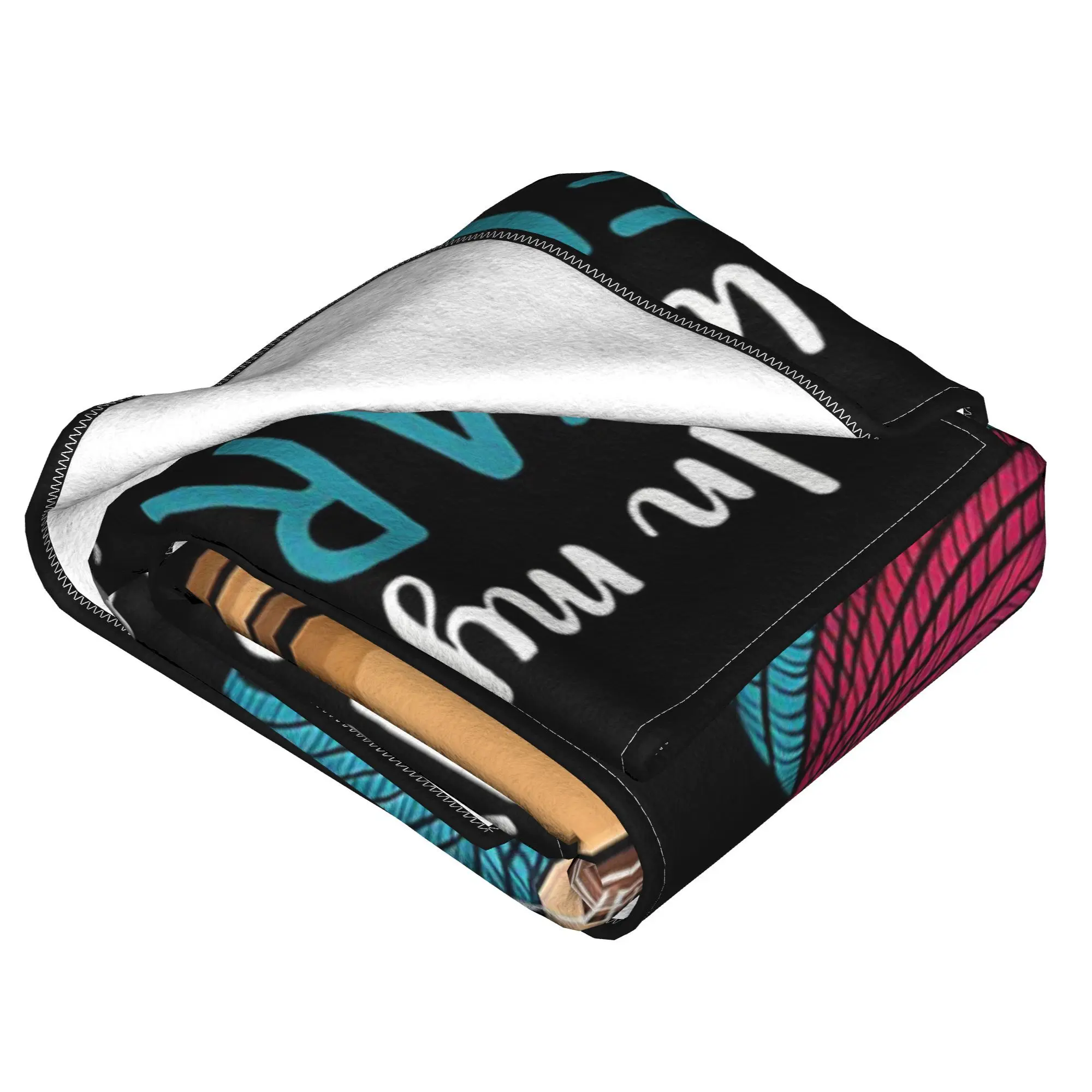 In My Dream World Yarn Is Free Coffee Is Healthy And Crochet Blankets Super Soft Flannel  Throw Blanket for Home Bedroom Travel