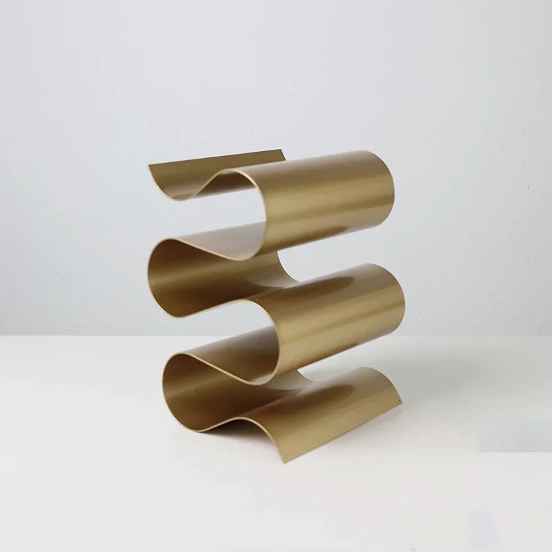 S-shaped Corrugated Metal red Wine Stoage Shelf Ornaments Home Livingroom Cabinet Wine Frame Restaurant Bar Wine Rack Decoration