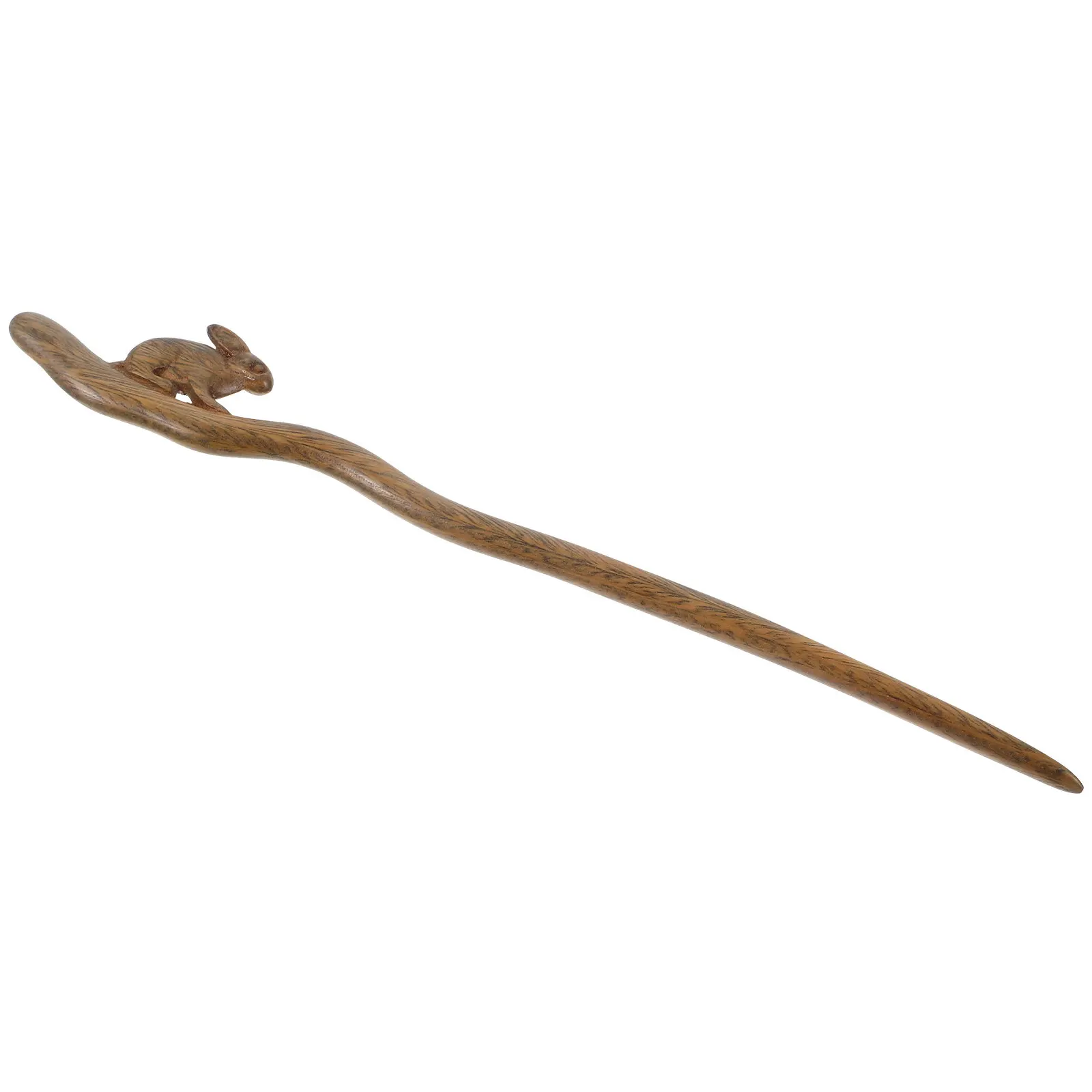 

Rabbit Wood Hair Stick Retro Style Easter Chinese Hair Chopstick Classic Braiding Hairpin Tool Wooden Chopstick