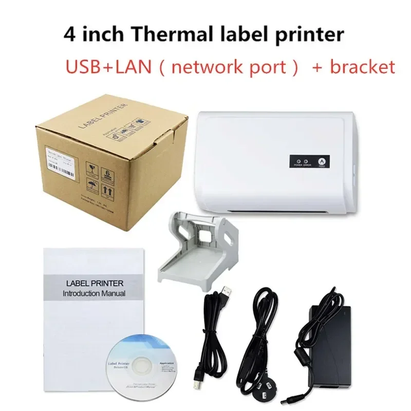 Saudi Arabia Label Barcode sticker Printer4inch USB Bluetooth for40-110 width Compatible with Ebay Etsy Shopify4x6