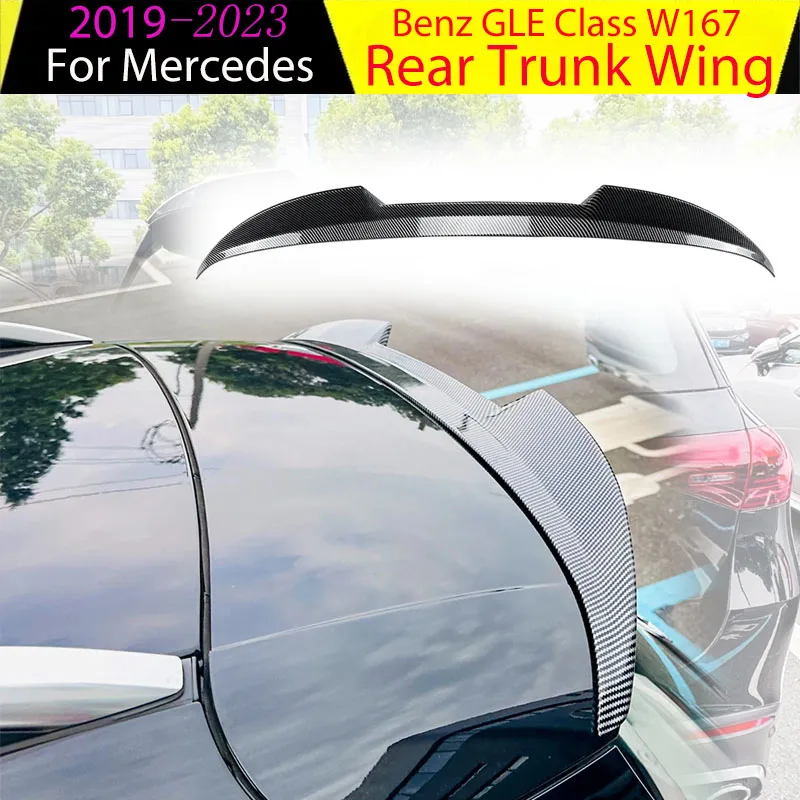 

Крыша заднего крыла для Mercedes Benz GLE Class W167 C167 GLE53 GLE350 GLE450 2019-2023, спойлер, сплиттер, верхняя дверь багажника автомобиля