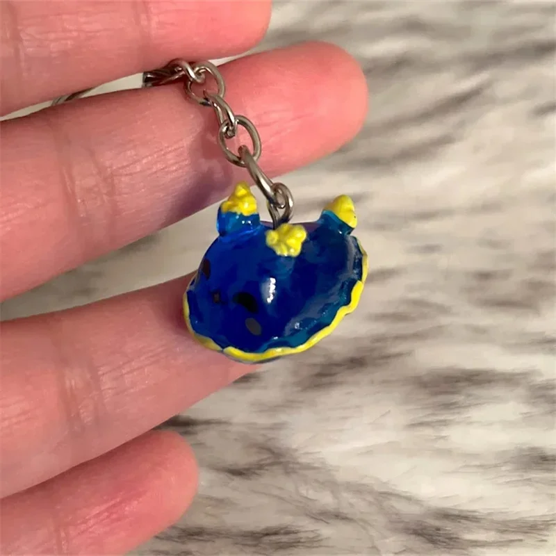 Sea Slug KeyChain -3D Resin Sea Bunny Key Chain - Ocean / Sea Animal Key Chain -Cute Fashion 2022 New